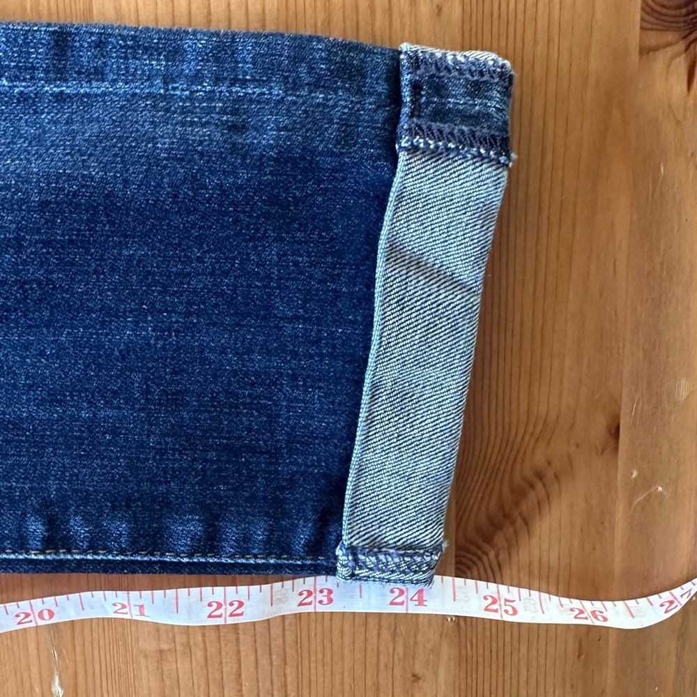 AG “The Stevie Roll-Up” slim straight cuffed blue jeans Size 26 - Picture 11 of 12